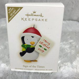 Hallmark Keepsake Sign Of The Times 2009 Penguin